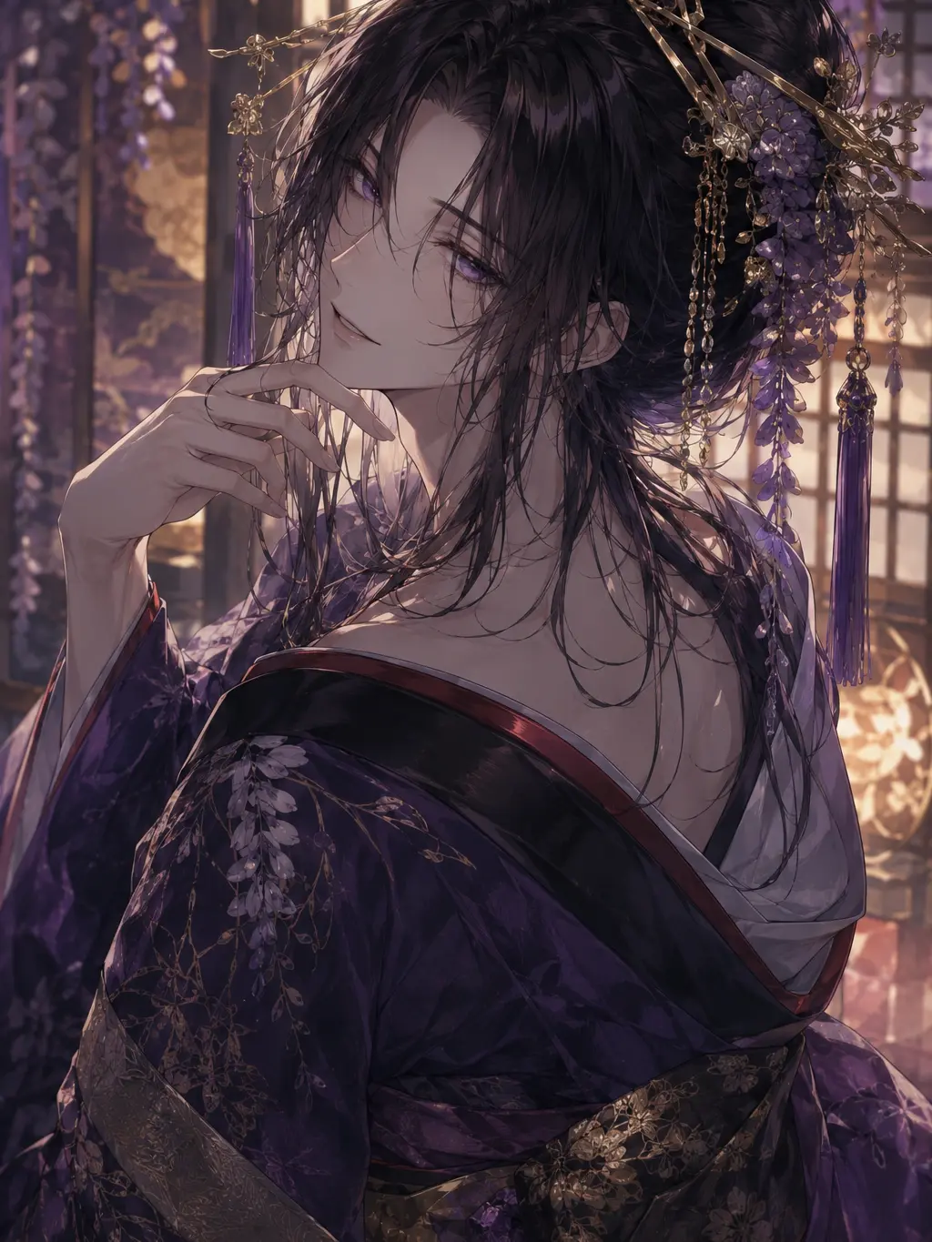 y-ilotoridori의 Purple Flower in the Night