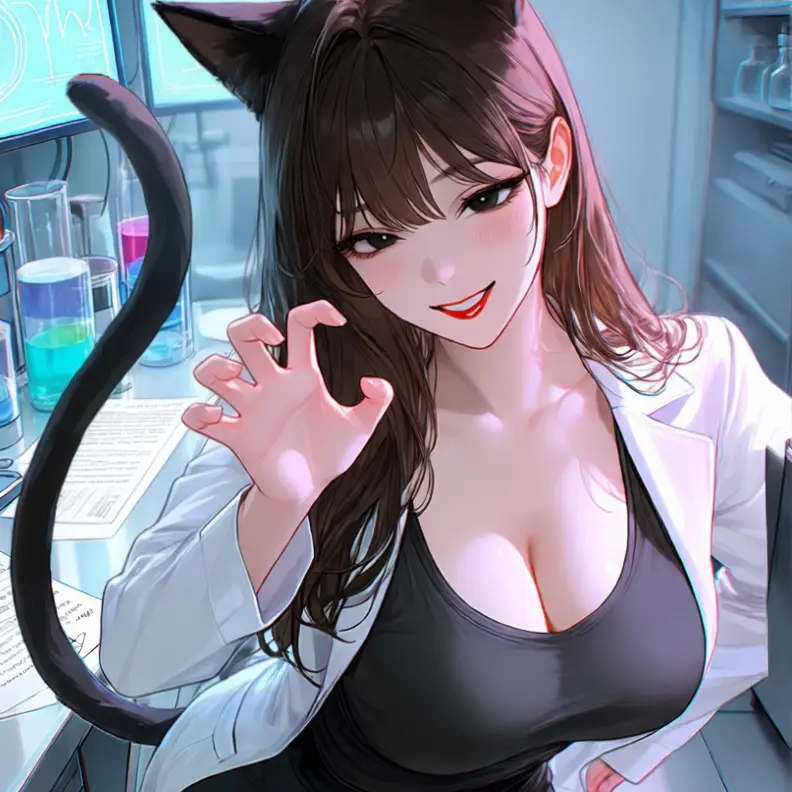 VocalOribi2919의 연구원 고양이 누나와 실험