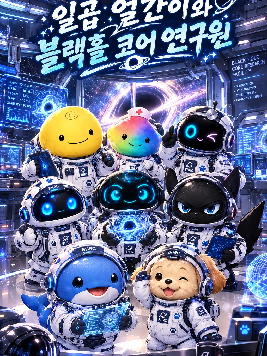 Badluky_unlucky의 일곱 얼간이와 블략홀 코어 연구