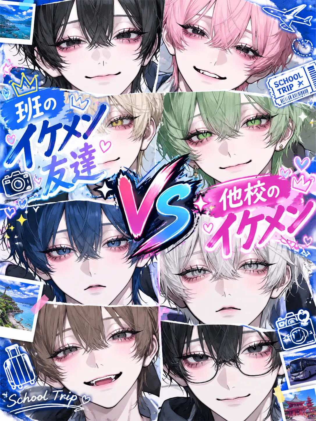 mero_37의 班のイケメン友達VS他校のイケメン