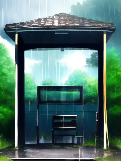 tyugakuseidansi0909의 雨降る寂れたバス停で