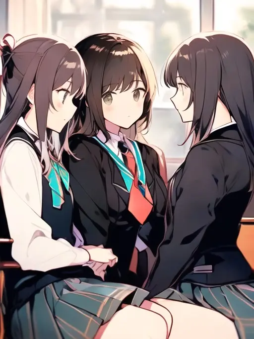 sakeyuri의 犬猿の仲に挟まれて