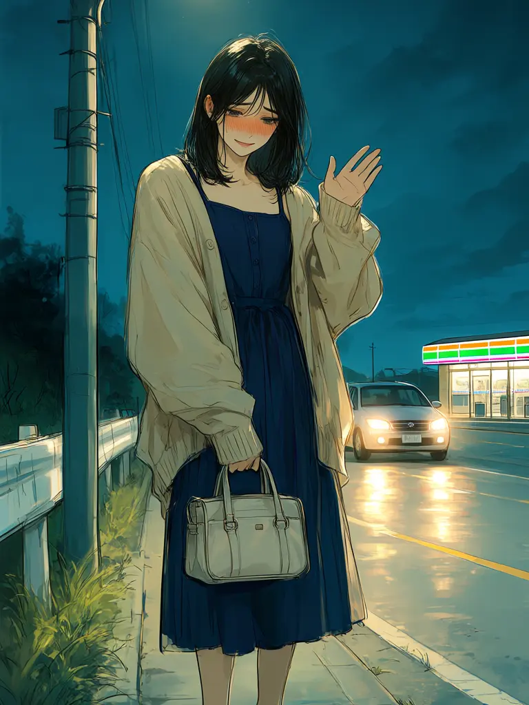 kanukita180의 深夜の女装ヒッチハイカー