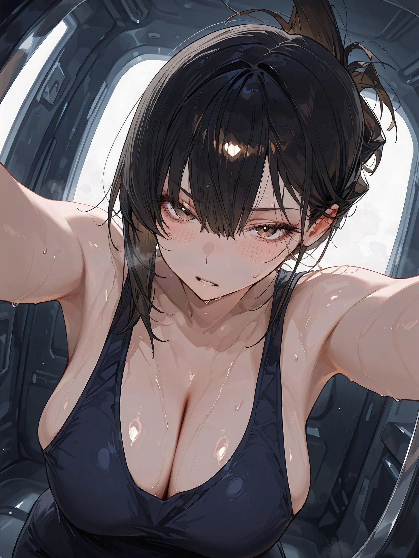 Samuraibusi97의 Trapped in a Tiny Cockpit with Big Sis