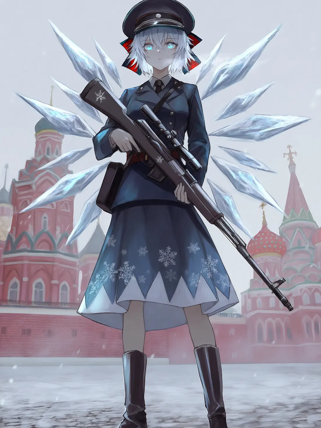 IcyCar0404의 チルノとロシアが合体しちゃった!?
