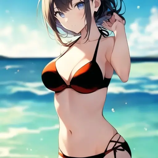 LightBrain9500의 Girlfriend on a private beach