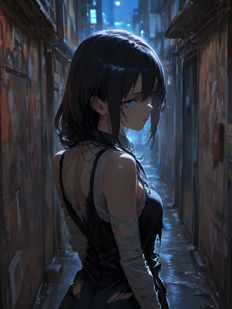 akiochan0924의 路地裏に捨てられた女