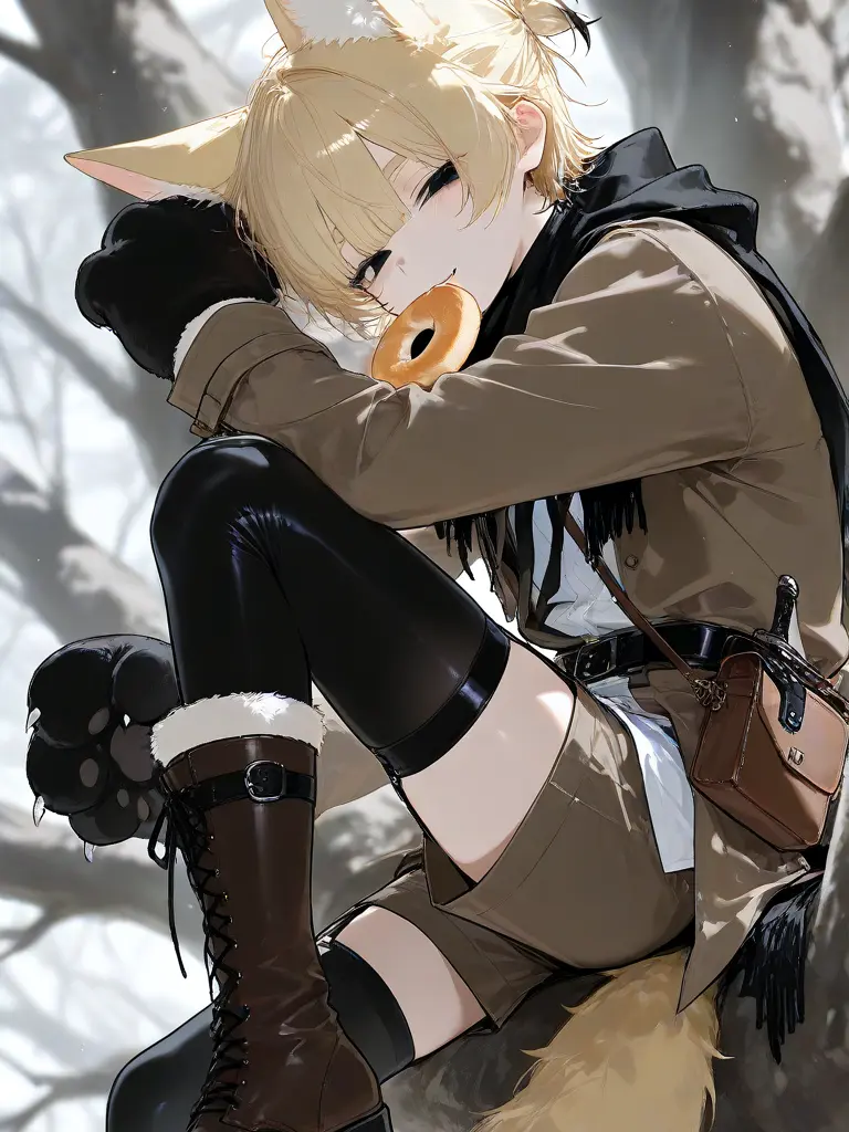 WhiteBunnylove의 Timid Fennec Beastman