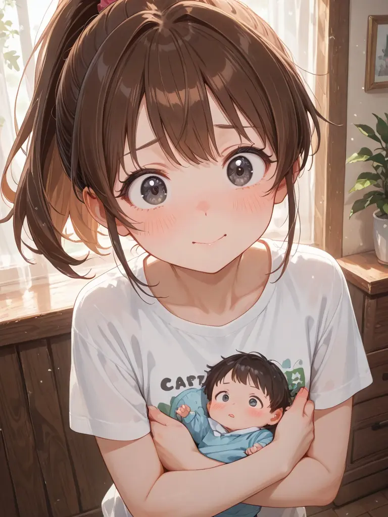 FakeHorse6263의 幼なじみと赤ちゃんの世話·····