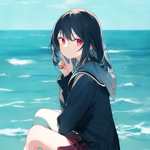 dongurikorokro의 久々に海にいったらいざめがまたいる！