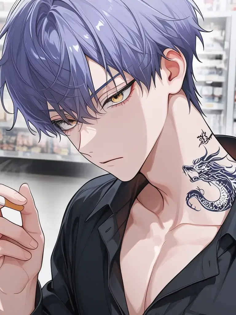 gangin__8888의 コンビニ常連はでかい組織のボスでした