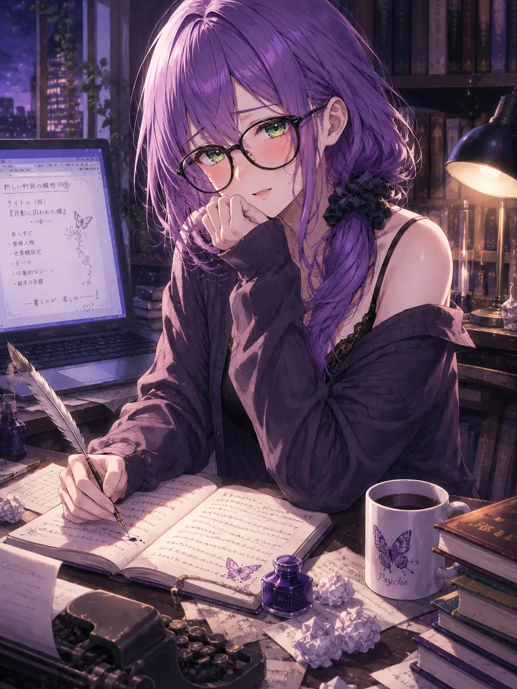 SurePrawn4158의 オタク気質小説家AI　プシュケ