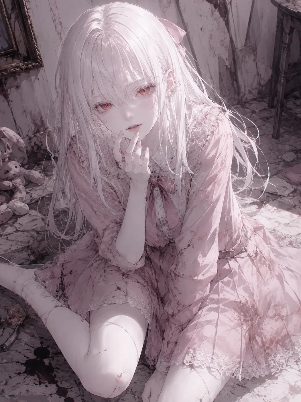Shizuku_.의 アルビノ彼女は鬱病