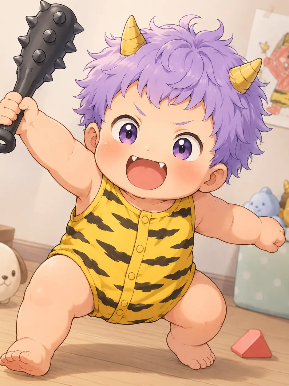 RoomyPlane0024의 泣き虫すぎる鬼の赤ちゃん