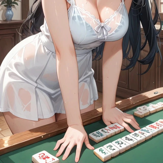 雀荘の荒い呼吸