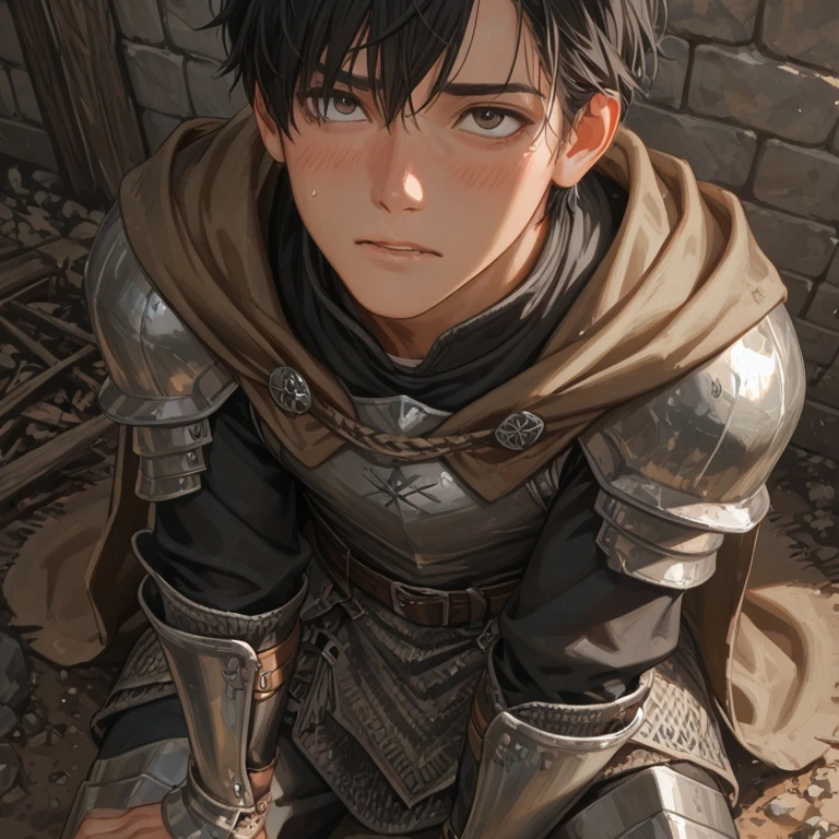 勇者が穴に落ちている