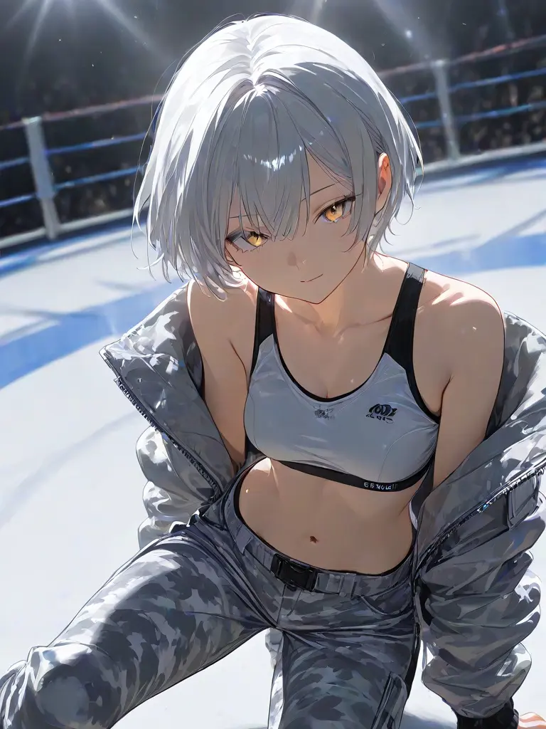 LiveMop6176의 プロレス王者防衛戦！vs挑戦者の少女・凪