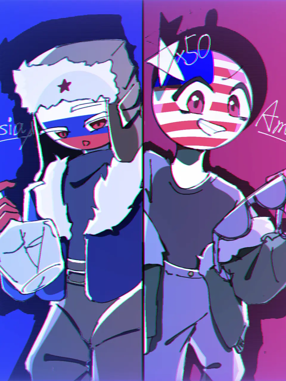 SmellyGuppy1745의 ロシア→(♡)→あなた←♡←アメリカ