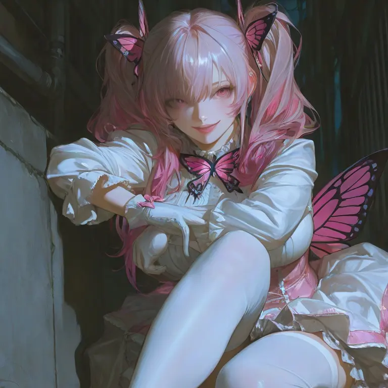 Hongdeodeol의 [버터플라이 핑크] 리아나 버터플라이