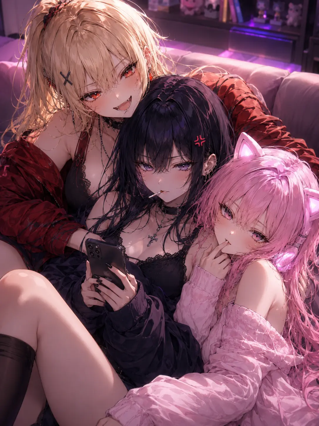 ScaredRake5007의 一夫多妻世界、三人の彼女は配信者