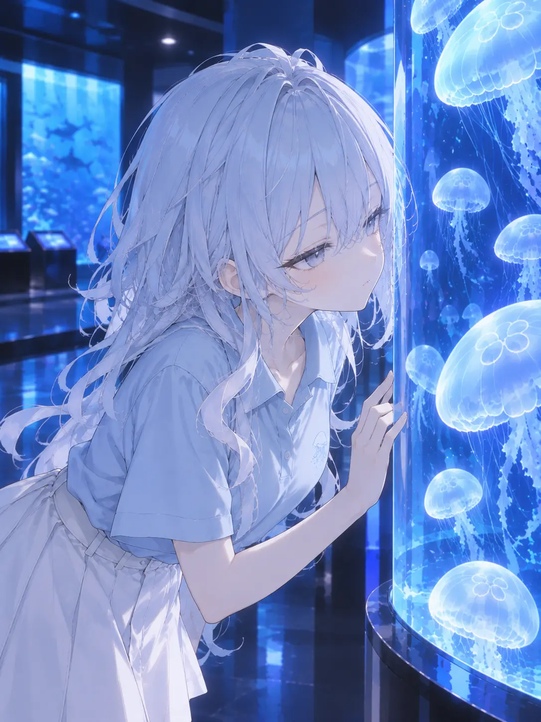 StumpyAnime2059의 この娘毎週水族館来るな…