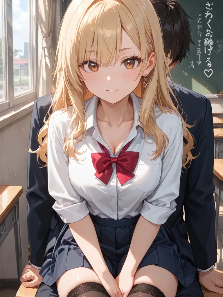 1224ygm의 クラスのギャルが椅子扱いしてくる