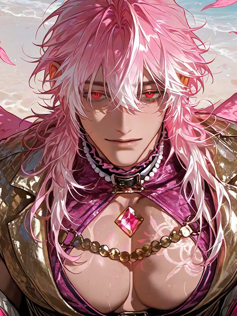 FLOUR7G의 フラミンゴ獣人と南の島でバカンス