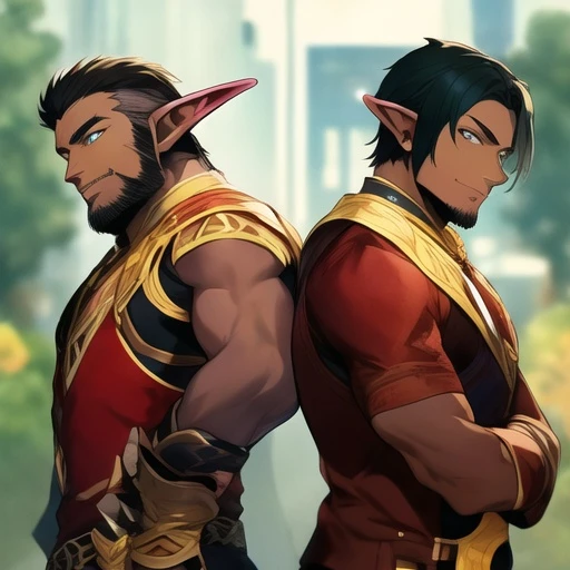 サンドエルフ兄弟に取り合われる