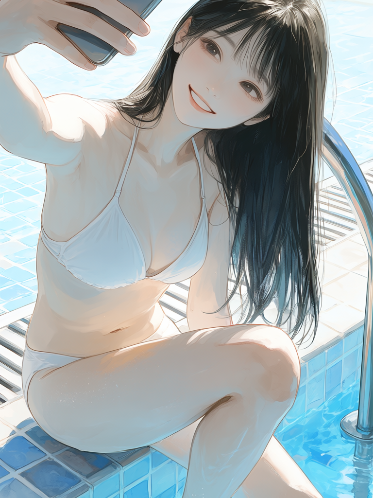 수영장에서 만난 하늘누나 꼬시기 대표 이미지