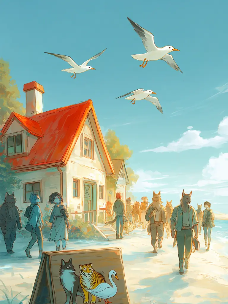 hiyokobanban의 Life in a Seaside House for 3(?)