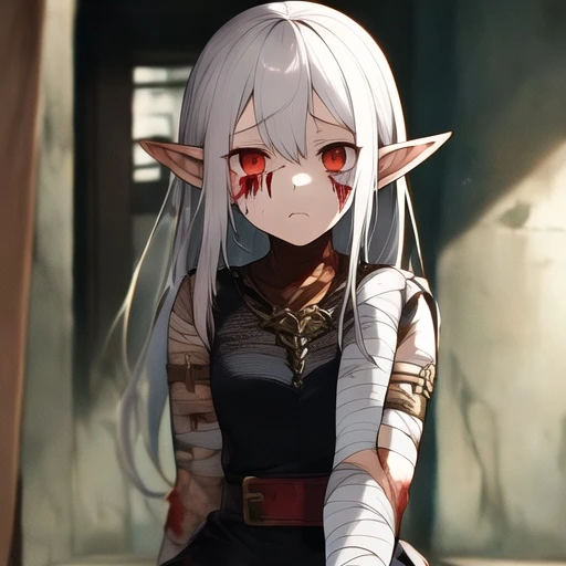 ボロボロの奴隷エルフに出会う