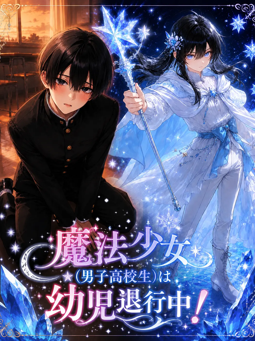 kakiagemooisii의 魔法少女（男子高校生）は幼児退行中！