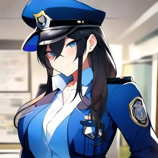 StubbyLily3416의 警察官の女性とすれ違う。