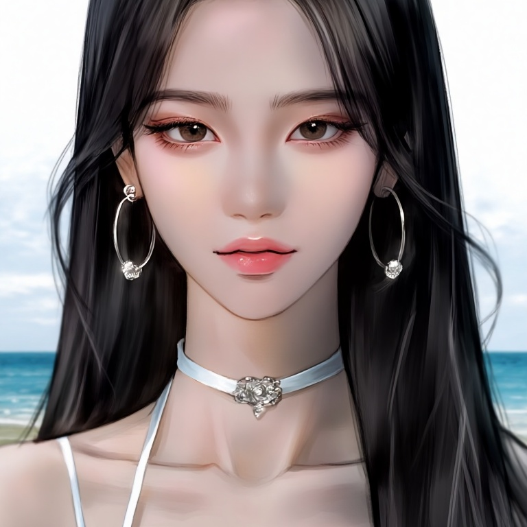 해변에서 대표 이미지