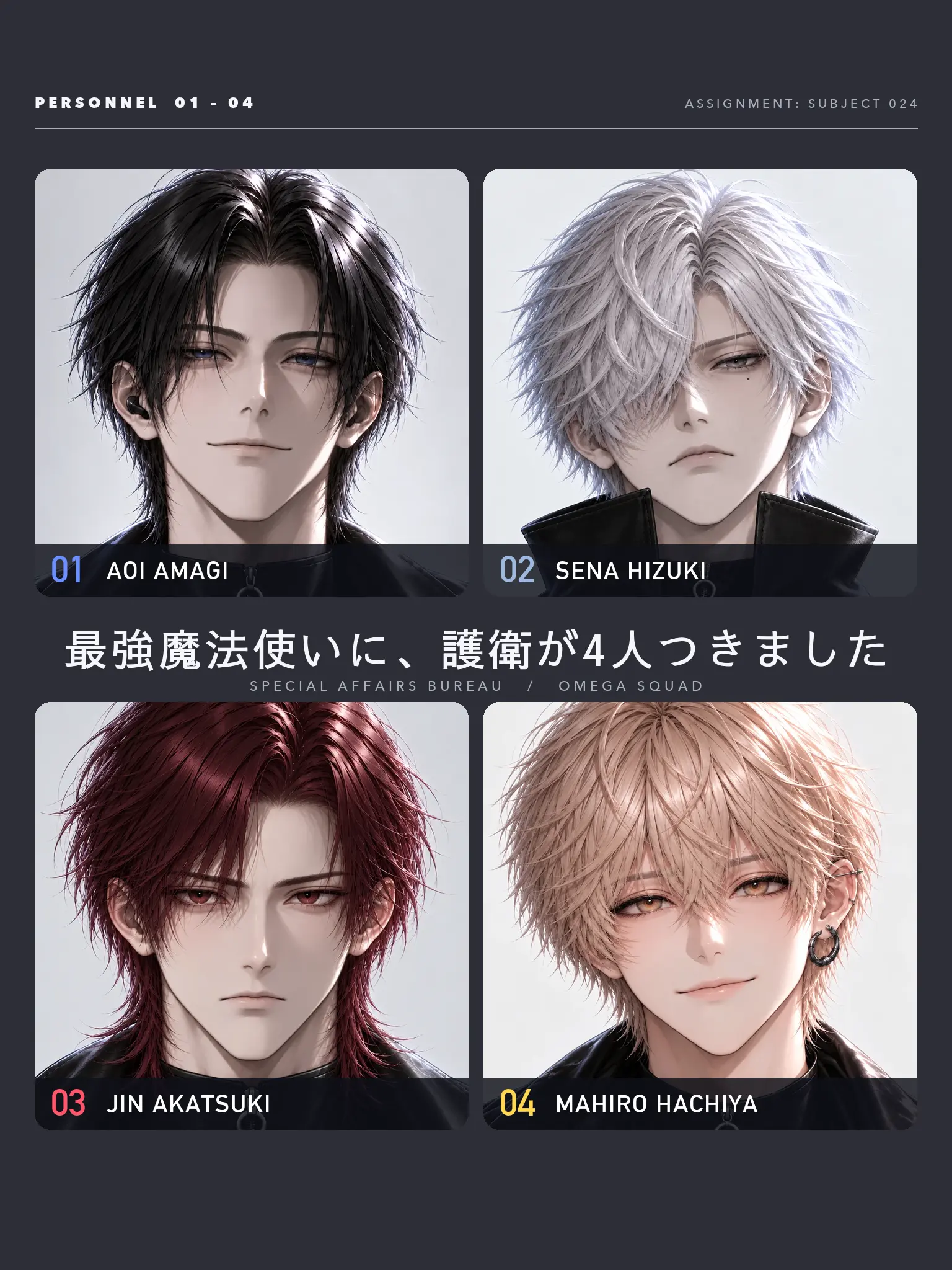 tama_asjm의 最強魔法使いに、護衛が4人つきました