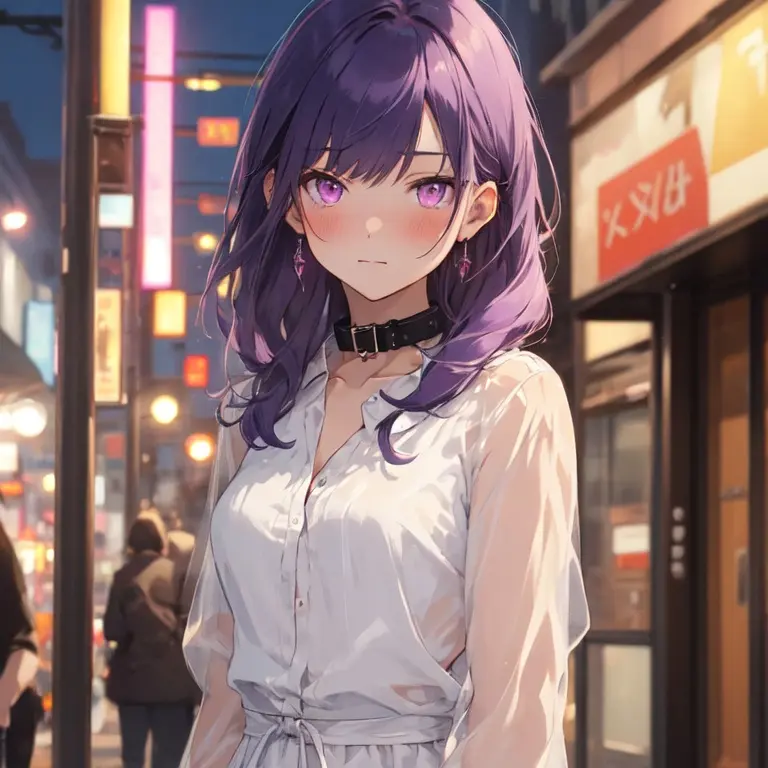 nununun의 仕事終わりに見かけた首輪の子