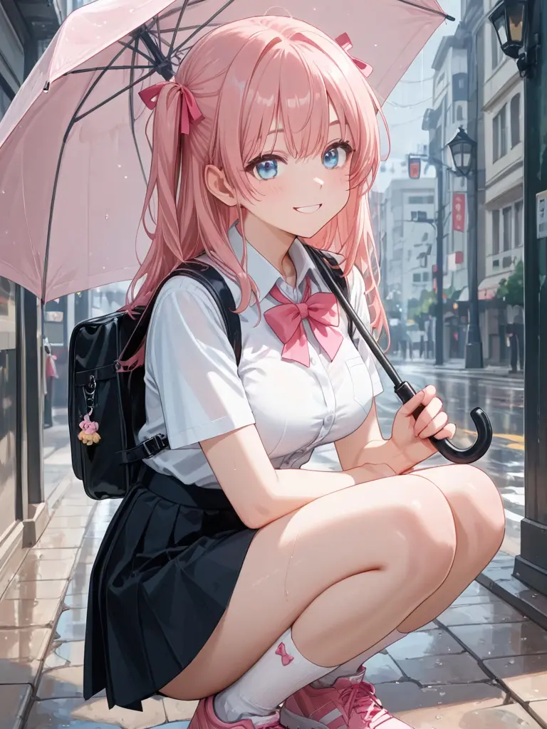 MINSONGSONG11의 우리학교 퀸카가 내 우산에 들어왔다