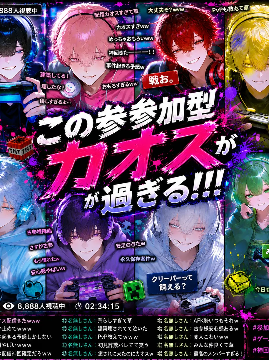 63ry의 この参加型カオスが過ぎる！！