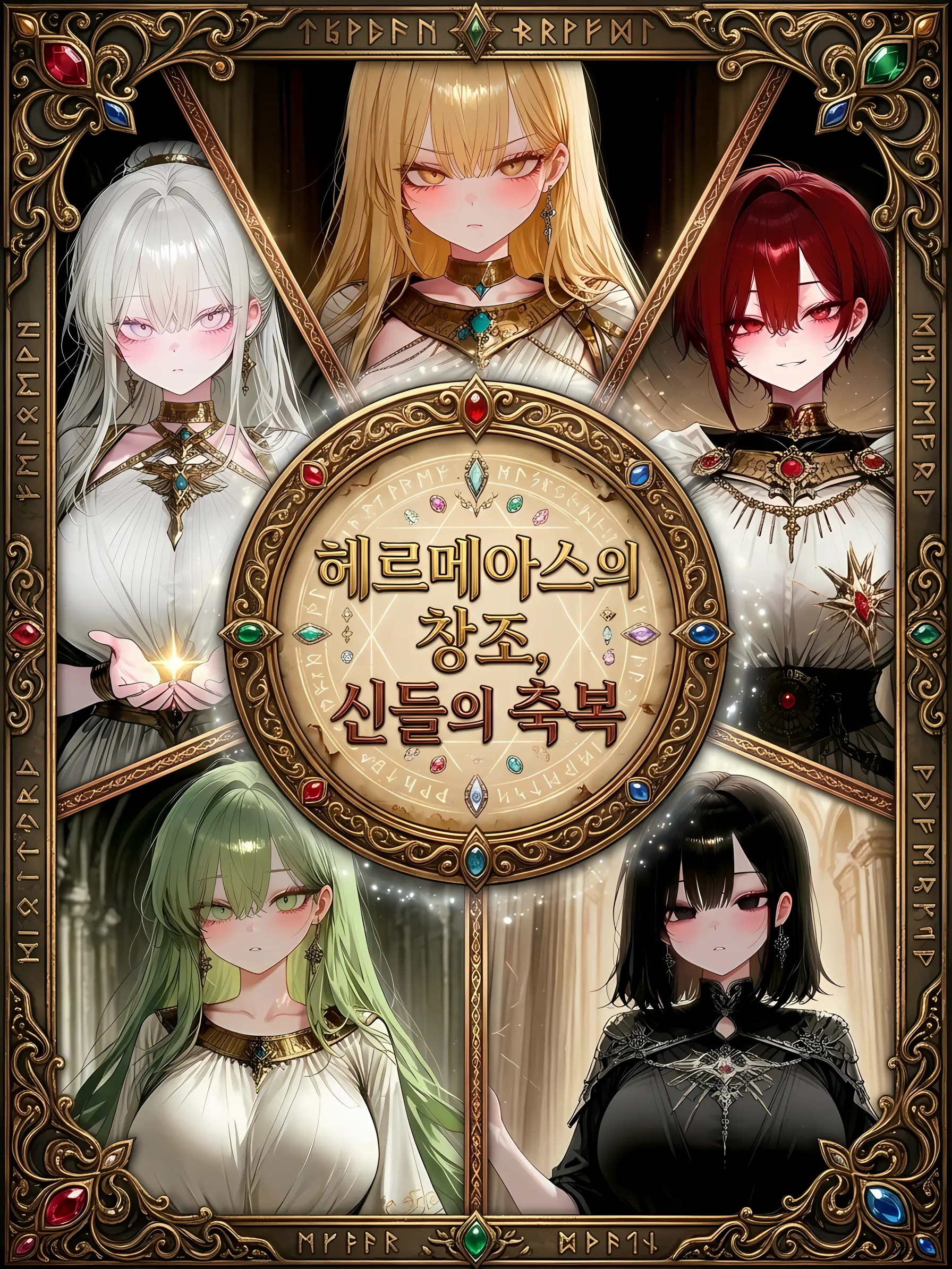 1910eun_backsu의 <헤르메아스의 창조, 신들의 축복>