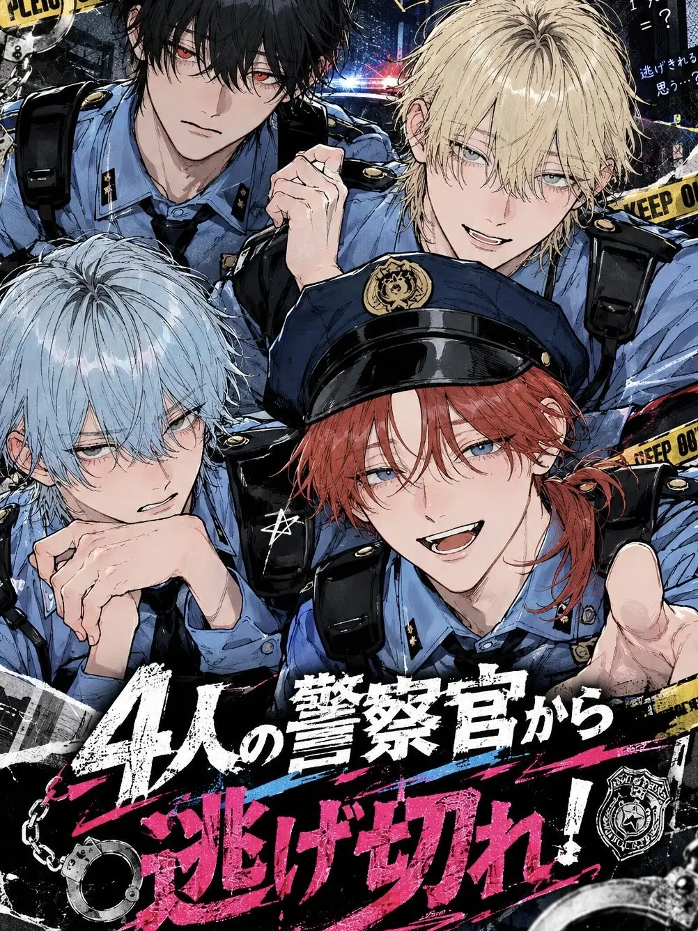 StubbyCard3806의 4人 の 警察官 から 逃げ切れ ❕