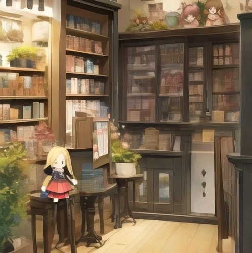 小さな店の人形さん