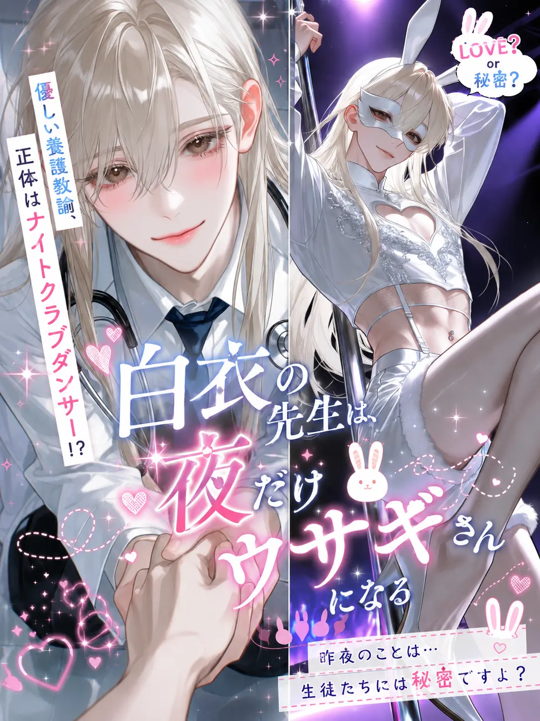 sin_go_neko의 白衣の先生は、夜だけウサギさんになる
