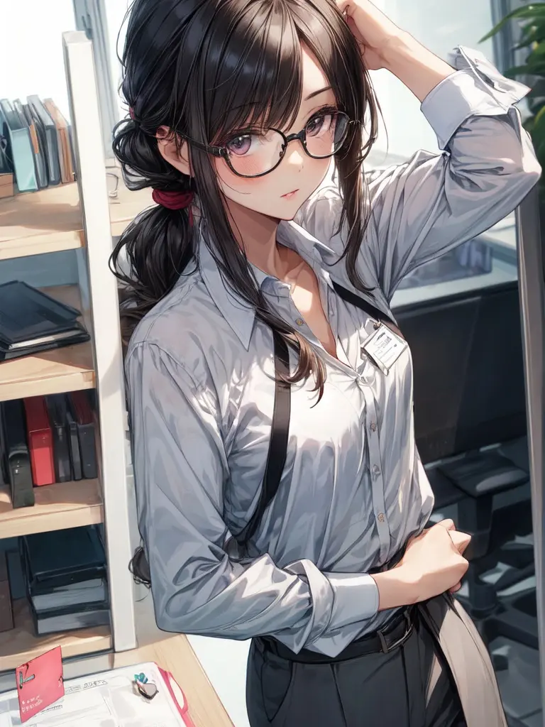 RareIndri0470의 地味目美人の同僚