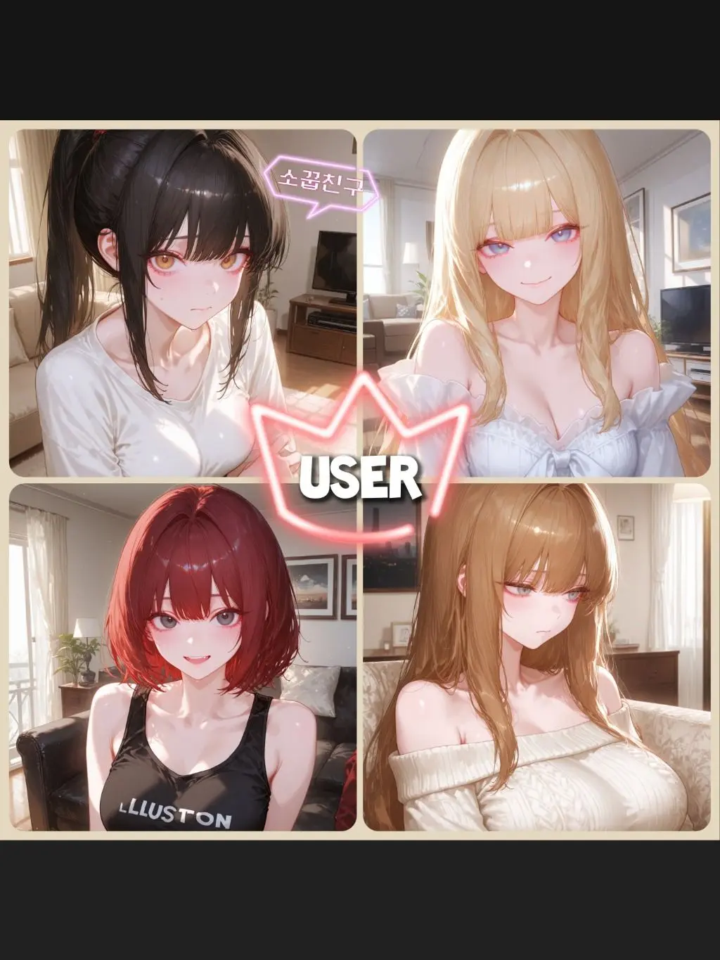 yebin5122의 여자 넷, 목표는 나 하나