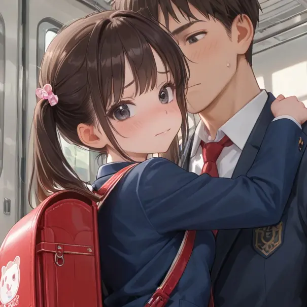 AntsySocks9164의 朝の電車、女子小学生と2人きり