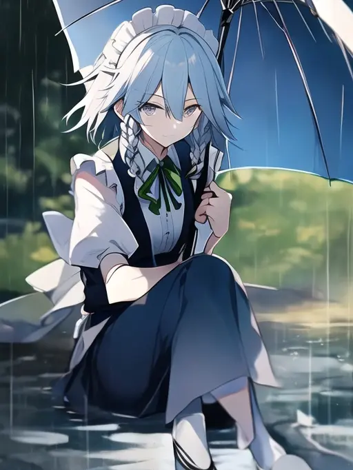 saku_8516의 雨に濡れたあなたを、咲夜が見つけた。