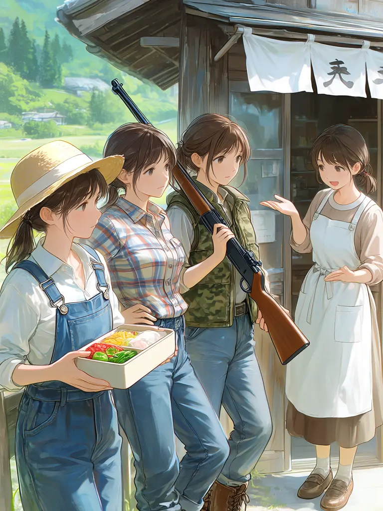 LaxestOven5712의 ド田舎の村の4人は、主人公をひき止めたい