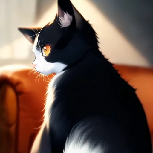 黒猫のクウ