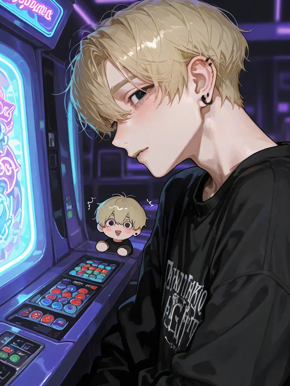 Uiui003200의 Neet Guy Falls in Love at the Slots