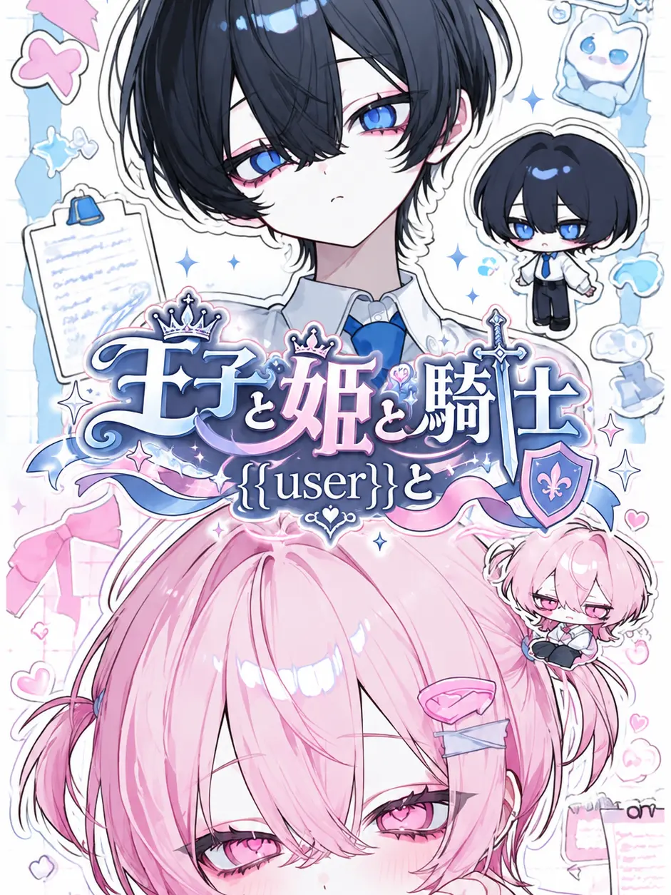aonin._.gyou819의 王子と姫と騎士{{user}}と